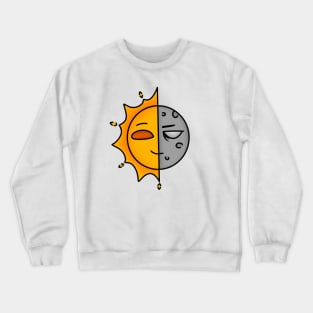 sun-moon Crewneck Sweatshirt